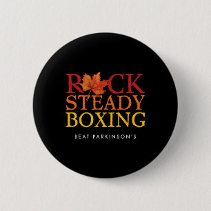 Rock Steady Boxing Autumn Leaf  2 Inch Round Button