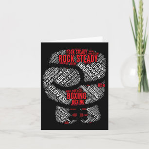 Rock Steady Boxing Glove Parkinsons Card