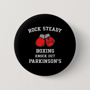 Rock Steady Boxing Knock Out Parkinsons 2 Inch Round Button