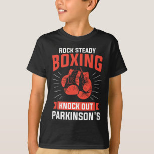 Rock Steady Boxing Knock Out Parkinson's Boxer  T-Shirt