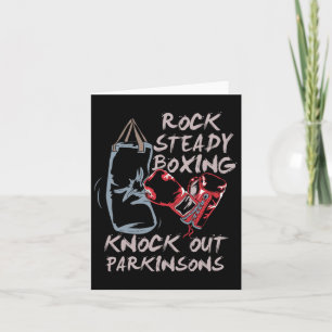 Rock Steady Boxing Knock Out Parkinsons  Card