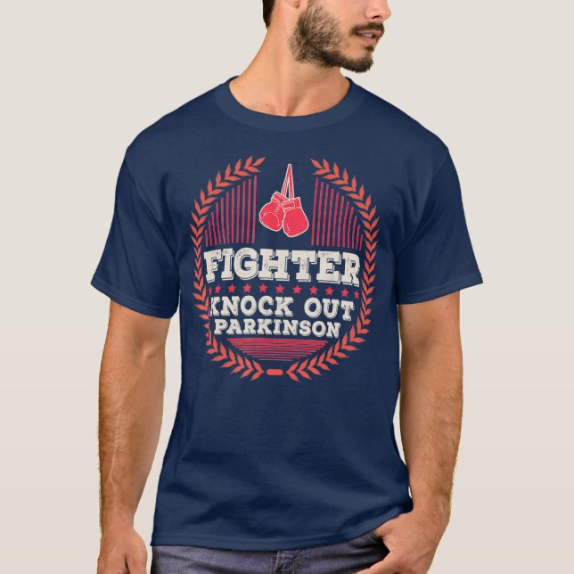 Rock Steady Boxing Parkinson Parkinsons Month T-Shirt (Front)