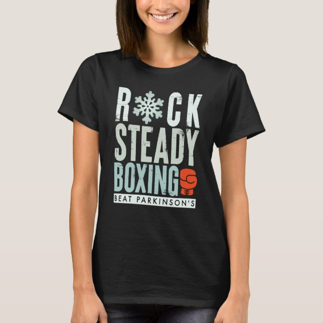 Rock Steady Boxing Parkinson's Winter Edition T-Shirt (Front)