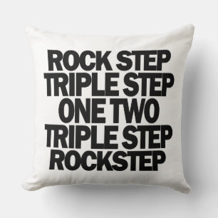 Rock Step Triple Step, Lindy Hop Dancer Throw Pillow