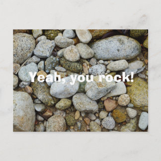 Rock, stones and pebbles postcard