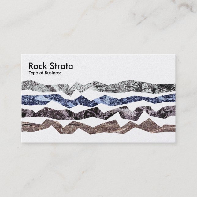 Rock Strata - Pearl Business Card (Front)