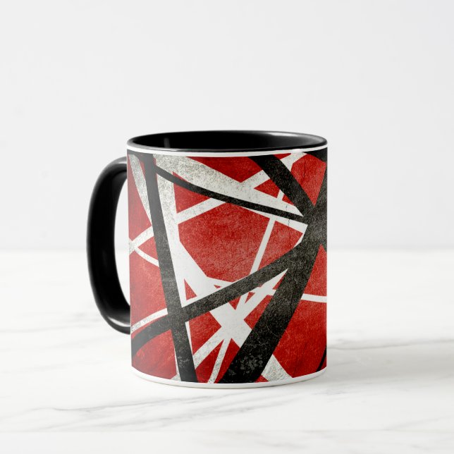 Rock Stripes abstract designer Mug (Front Left)