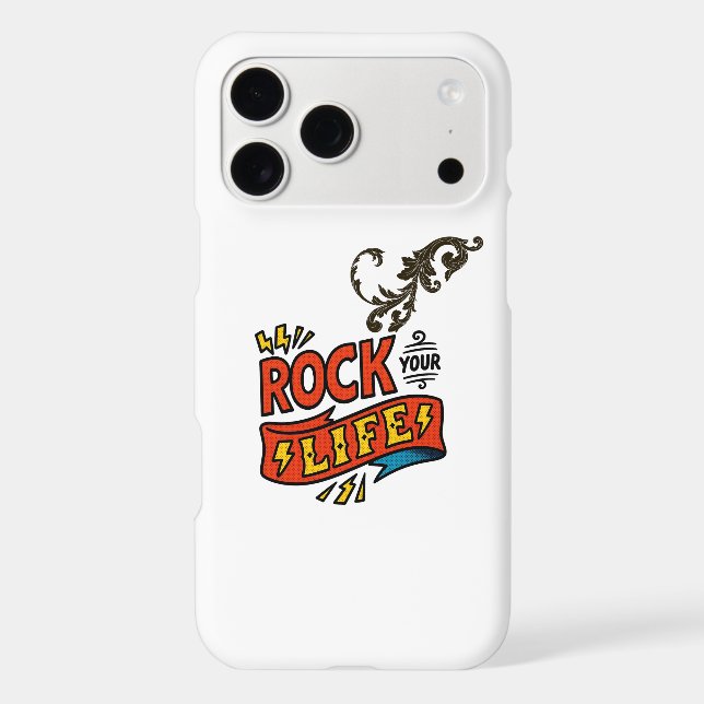 Rock Surfer Vintage Comic Style iPhone Case (Back)