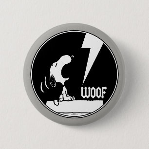 Rock Tees   Snoopy Howling 2 Inch Round Button