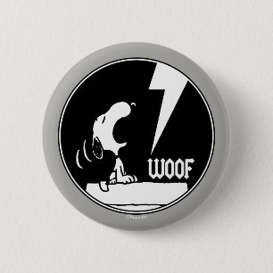 Rock Tees   Snoopy Howling 2 Inch Round Button