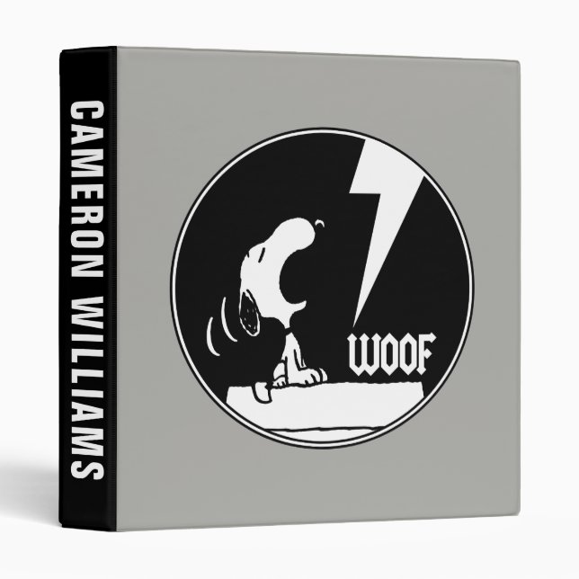 Rock Tees | Snoopy Howling | Add Your Name Binder (Front/Spine)