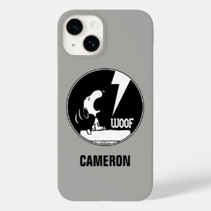 Rock Tees   Snoopy Howling   Add Your Name Case-Mate iPhone 14 Case