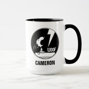 Rock Tees   Snoopy Howling   Add Your Name Mug