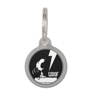 Rock Tees   Snoopy Howling   Add Your Name Pet Tag