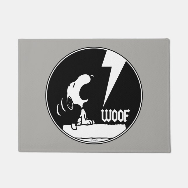 Rock Tees | Snoopy Howling Doormat (Front)