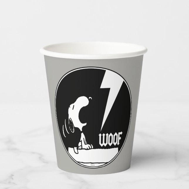 Rock Tees | Snoopy Howling Paper Cups (Front)