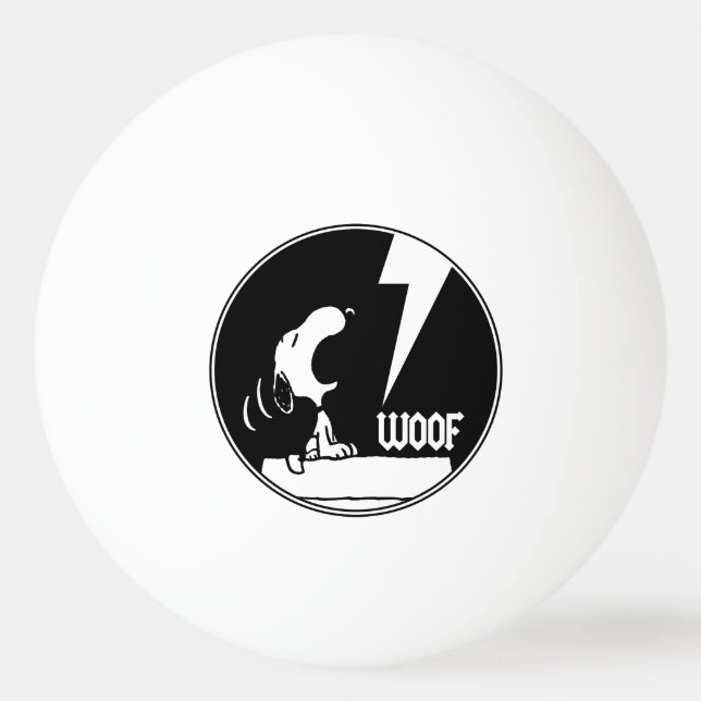 Rock Tees | Snoopy Howling Ping Pong Ball (Front)