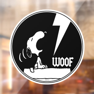 Rock Tees Snoopy Howling Window Cling