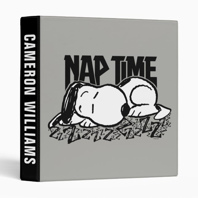 Rock Tees | Snoopy Nap Time | Add Your Name Binder (Front/Spine)