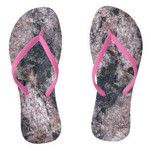 Rock Texture Pinkish Nature Flip Flops