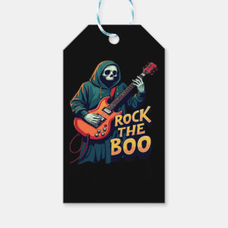 Rock the Boo - Halloween Skeleton Guitar Design Gift Tags