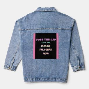 "Rock the Future Graduation Denim Jacket" Denim Jacket