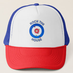 Rock The House Curling Trucker Hat