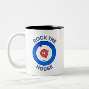 Rock The House Curling Two-Tone Coffee Mug