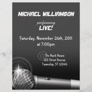 Rock the Mic ~ Gig or Venue Flyers