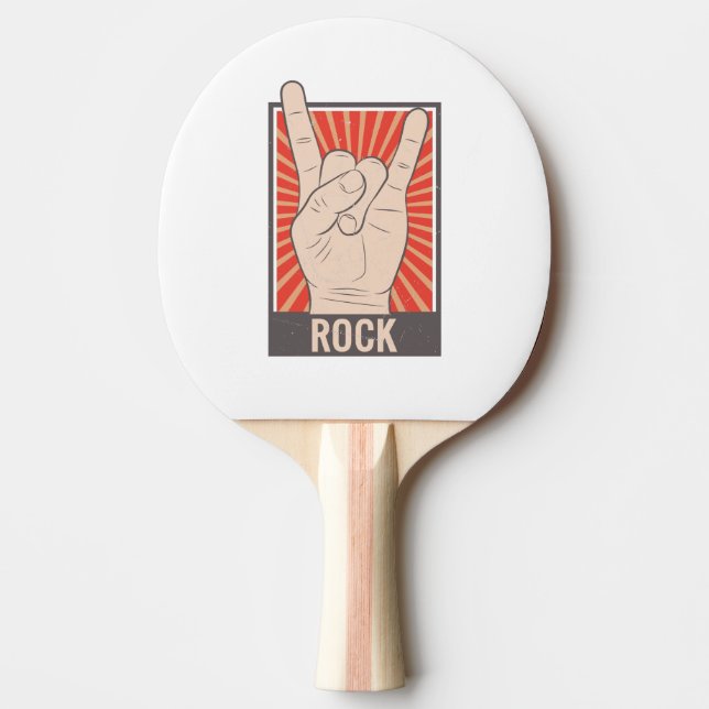 Rock The Party Ping Pong Paddle (Front)