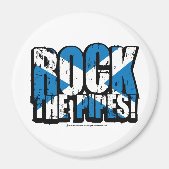 Rock the Pipes Magnet (Front)