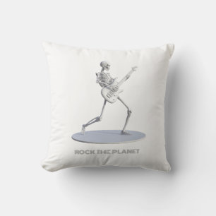 Rock The Planet Throw Pillow
