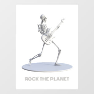 Rock The Planet Window Cling