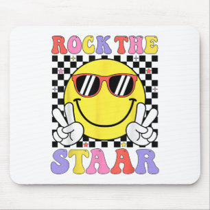 Rock The Staar Test Day Motivational Teacher Testi Mouse Pad