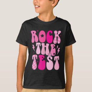 Rock The Test Cute Test Day Teacher Staar Test Squ T-Shirt