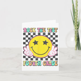 Rock The Test Day 4th Grade Teacher Fourth Grade T Card