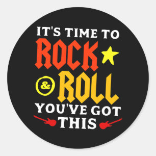 Rock The Test Day Teacher State Testing Idea Schoo Classic Round Sticker