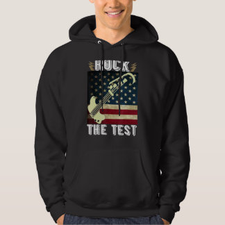 Rock The Test Guitar Teacher Test Day Testing Day  Hoodie