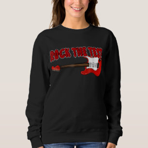 Rock The Test Guitar Teacher Test Day Testing Day Sweatshirt