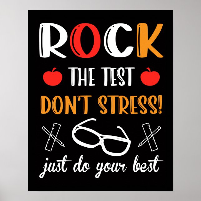Rock the Test Poster (Front)