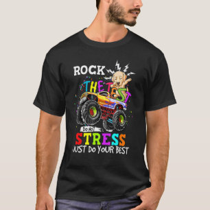 Rock The Test Teacher Student Labrador Dabbing Mon T-Shirt
