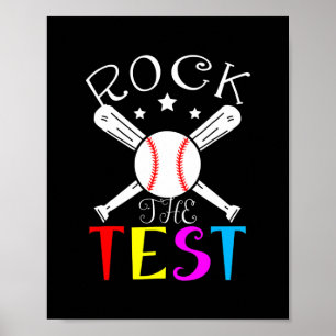 Rock The Test Teacher Test Day Testing Day Funny Poster