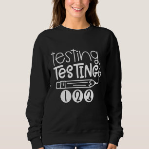Rock The Test Test Day Teacher Testing Day Rainbow Sweatshirt