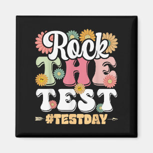 Rock The Test Testing Day Groovy Motivational Teac Magnet