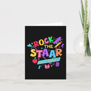 Rock The Test You Got This Test Day Teachers Stude Card