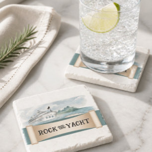 Rock the Yacht Stone Coaster