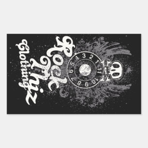 Rock Thiz Clothing Stickers Skull & Numbers #2
