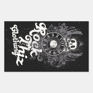 Rock Thiz Clothing Stickers Skull & Numbers #2