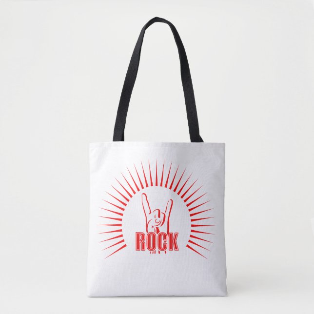 Rock Tote Bag (Front)