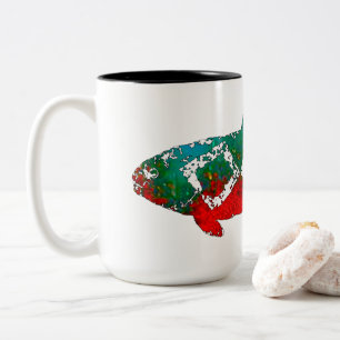 Rock Trout Two-Tone Coffee Mug